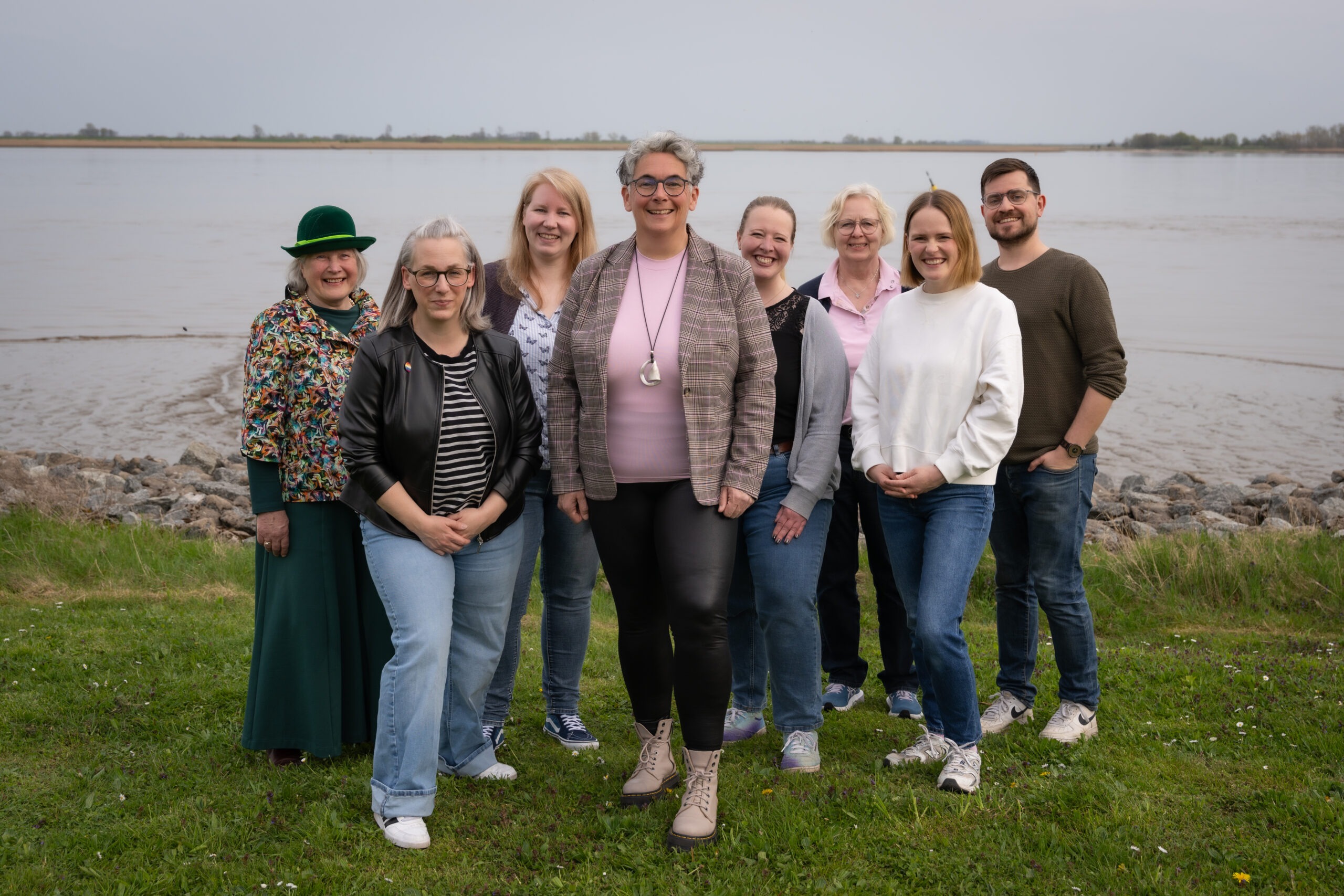 Mitglieder der Grünen Nordenham mit Bürgermeisterkandidatin Sonja Brödje